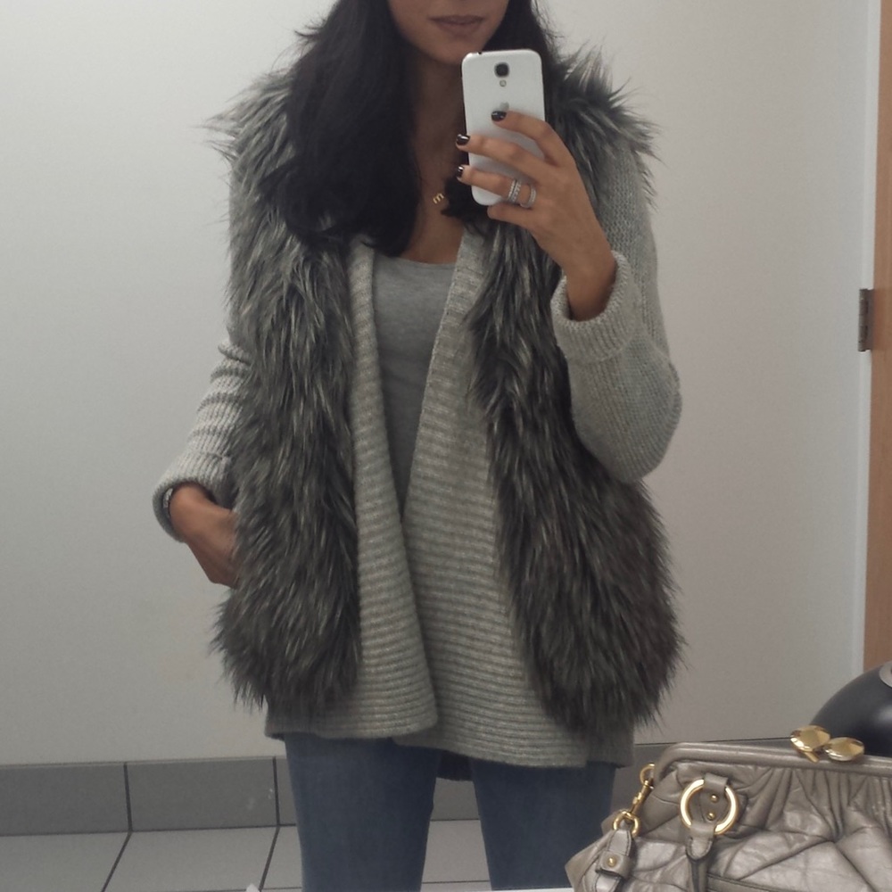 Sam Edelman Gray Wool Cardigan S